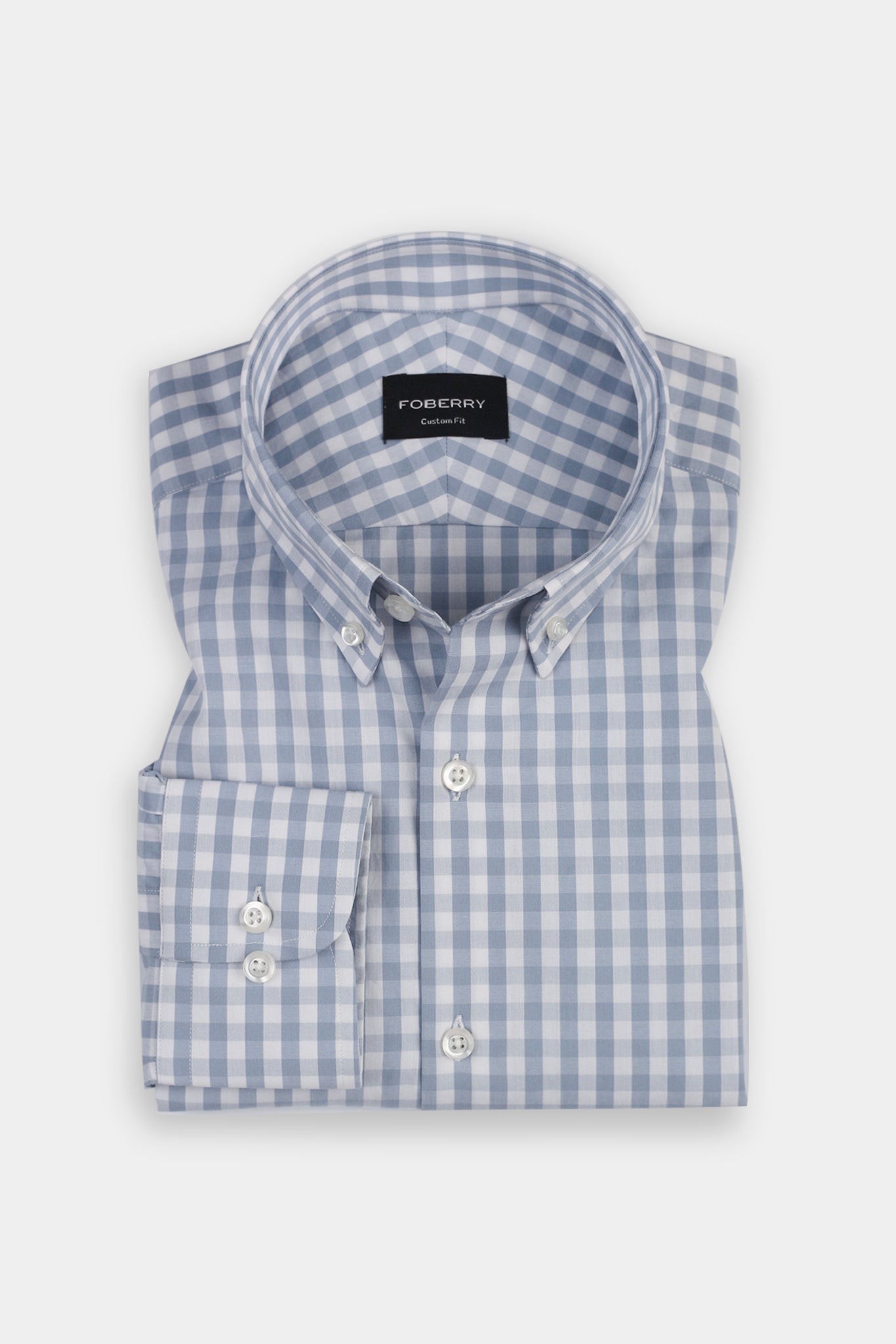 Sky Blue Buffalo Check Shirt
