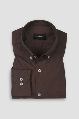 Soft Syrup Brown Irish Linen Shirt