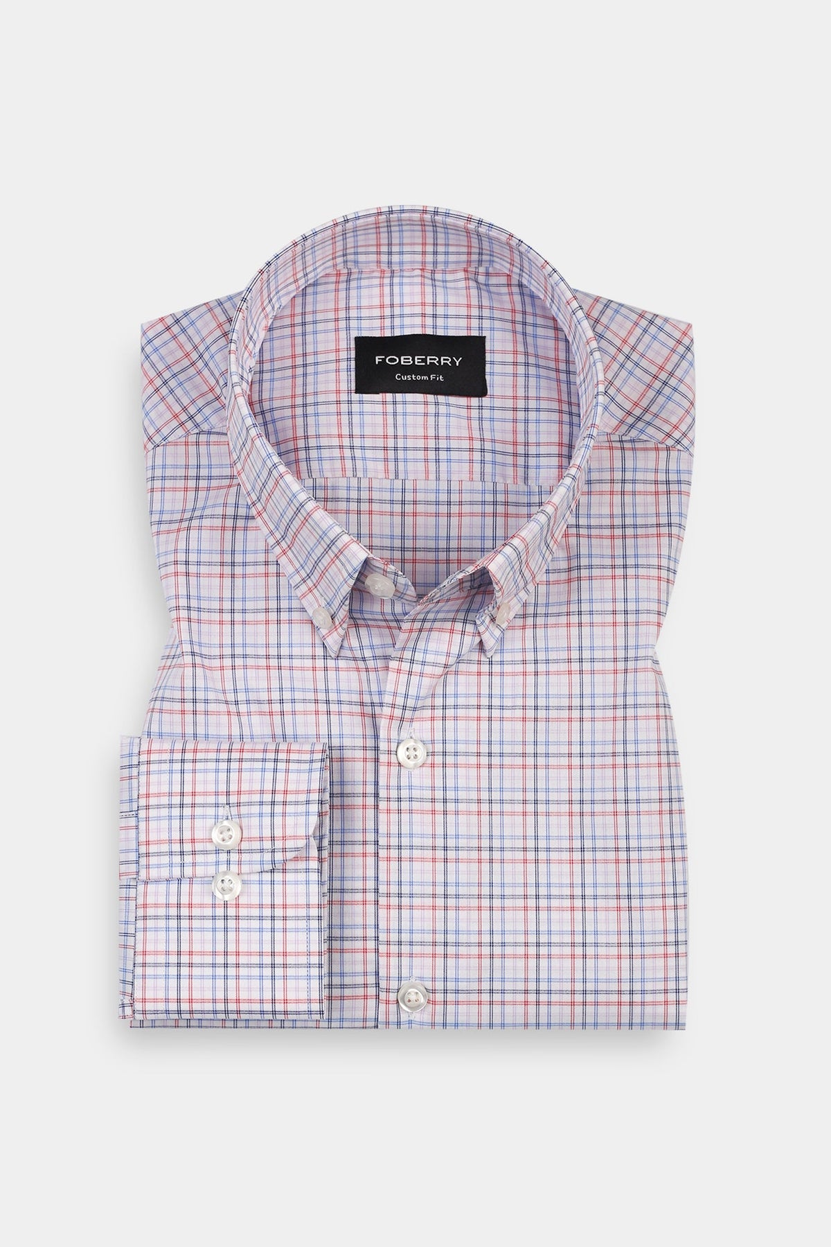 Bue & Red Tartan Egyptian Shirt