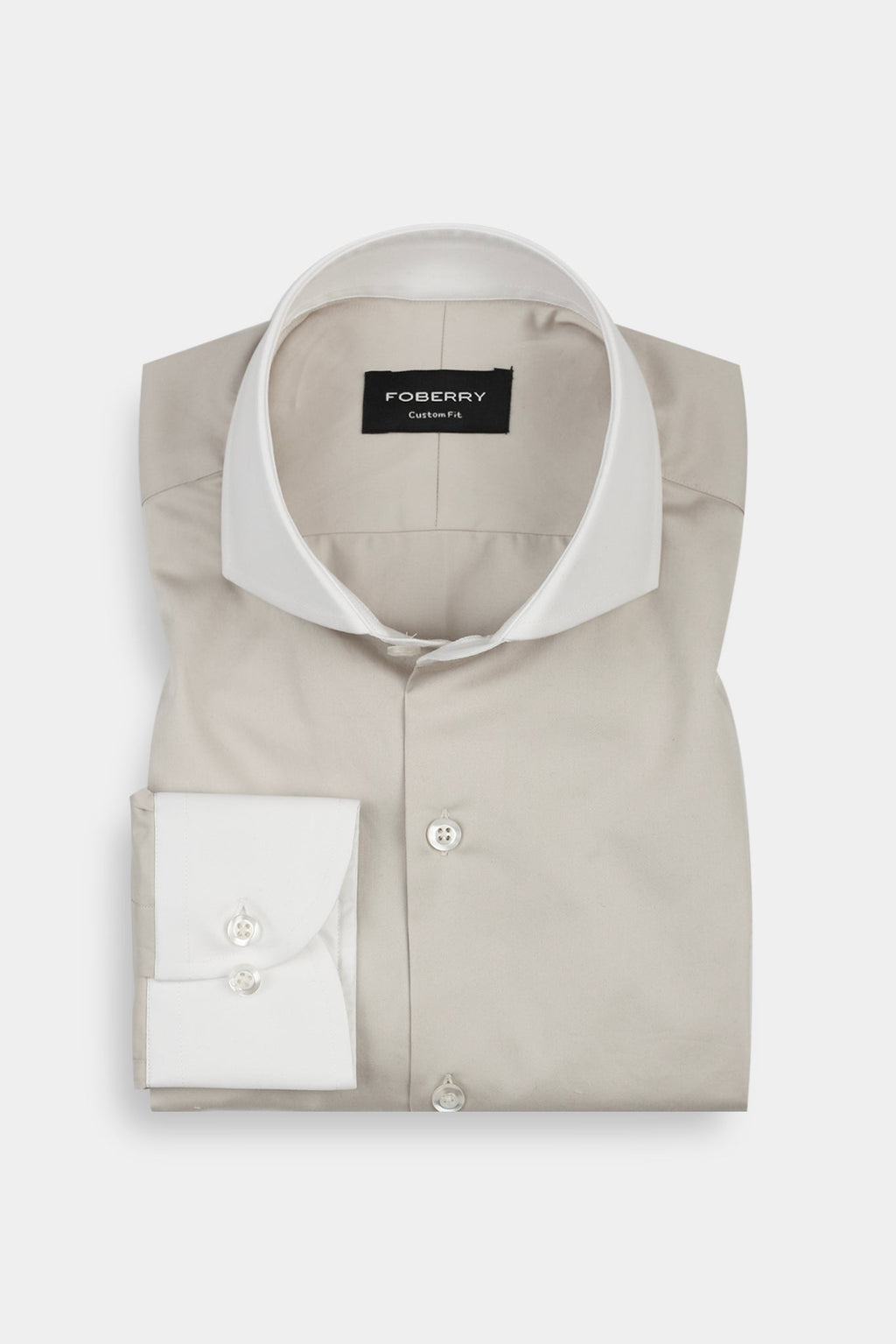 Light Beige Egyptian Poplin Shirt