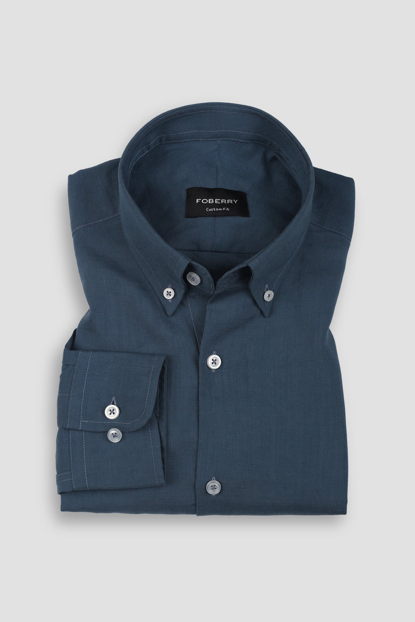 Persian Blue EU Linen Shirt