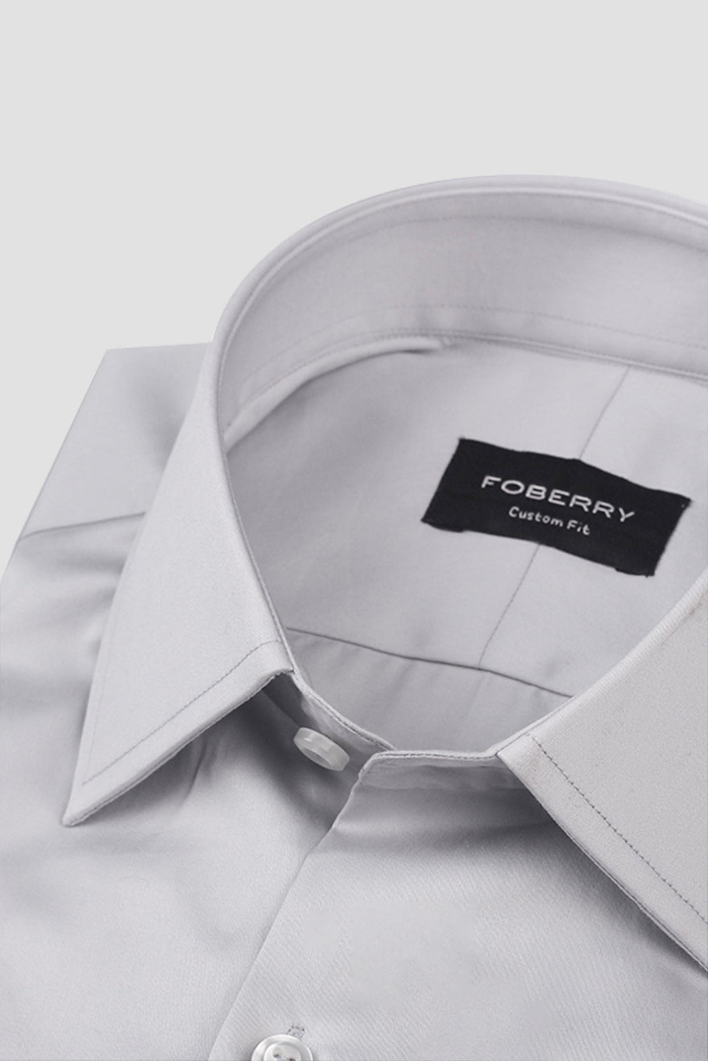 Platinum Grey Egyptian Poplin Shirt