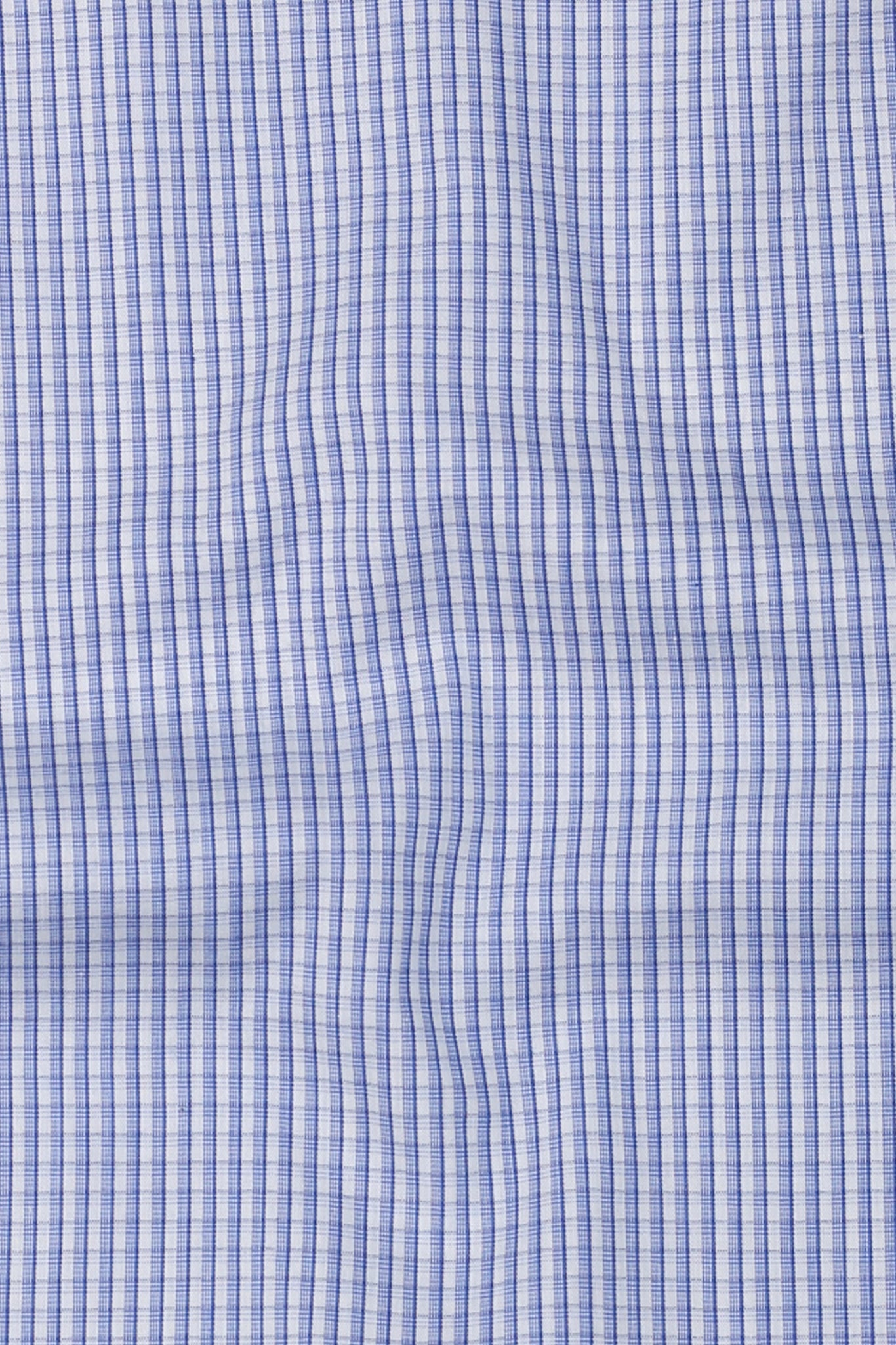 Azure Blue Plaid Shirt
