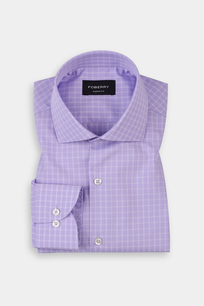 Lilac Grid Shirt
