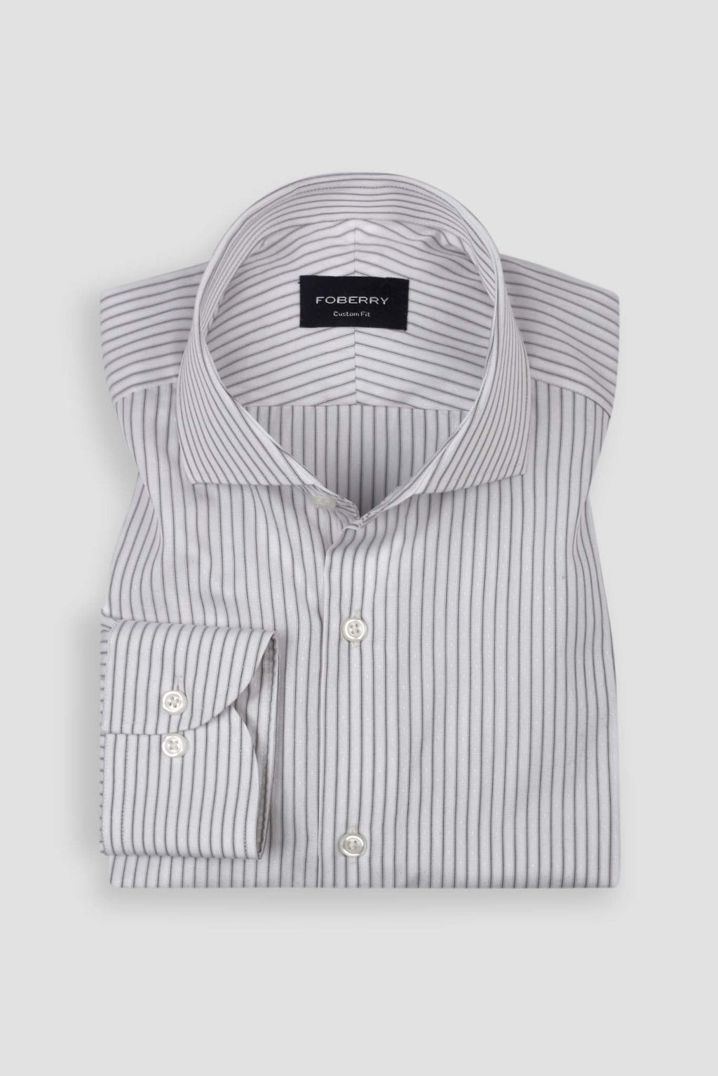 Black Egyptian Pinstripe Shirt