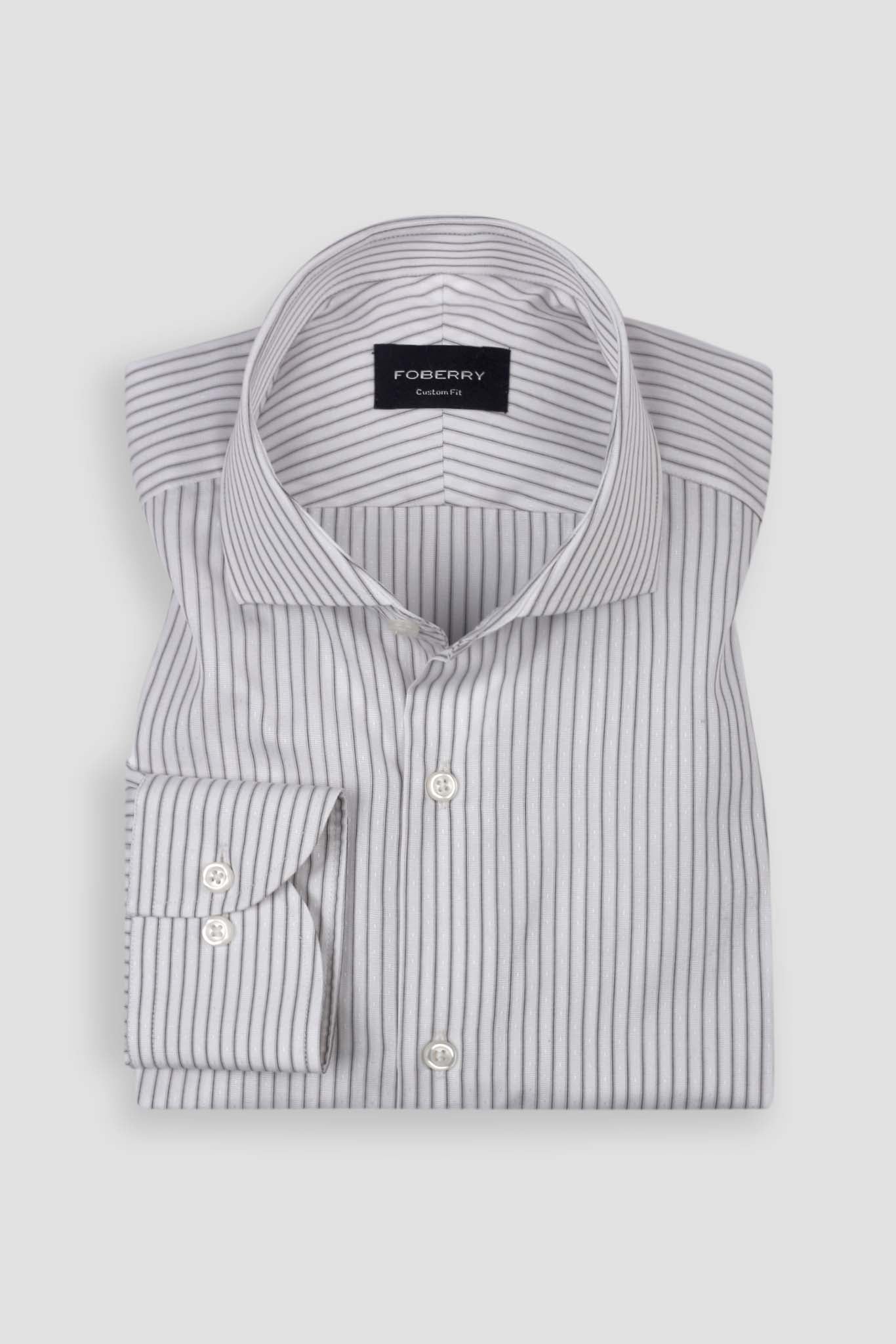 Black Egyptian Pinstripe Shirt