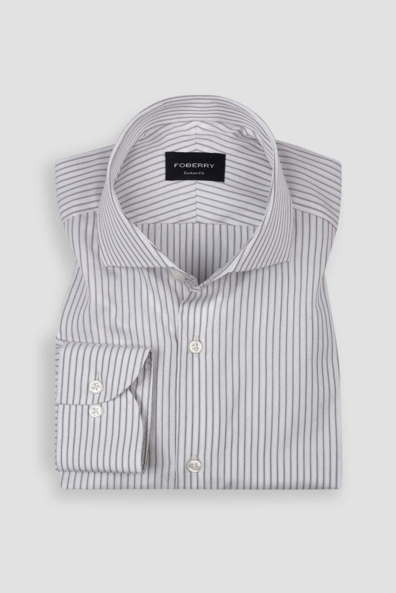 Black Egyptian Pinstripe Shirt
