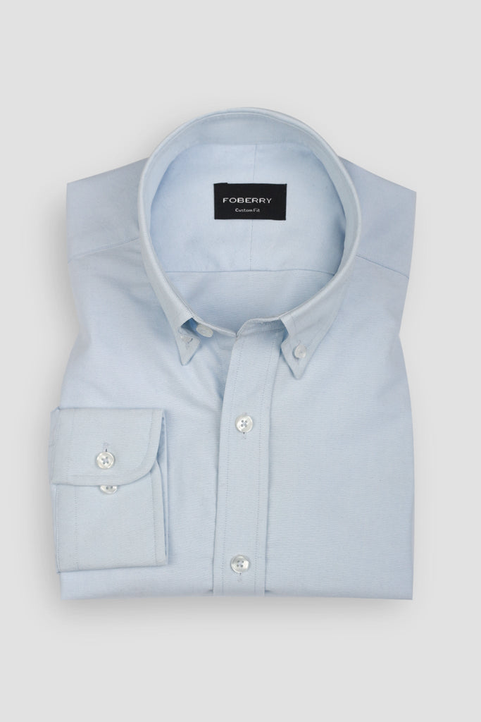 Crisp Ice Blue Oxford Shirt