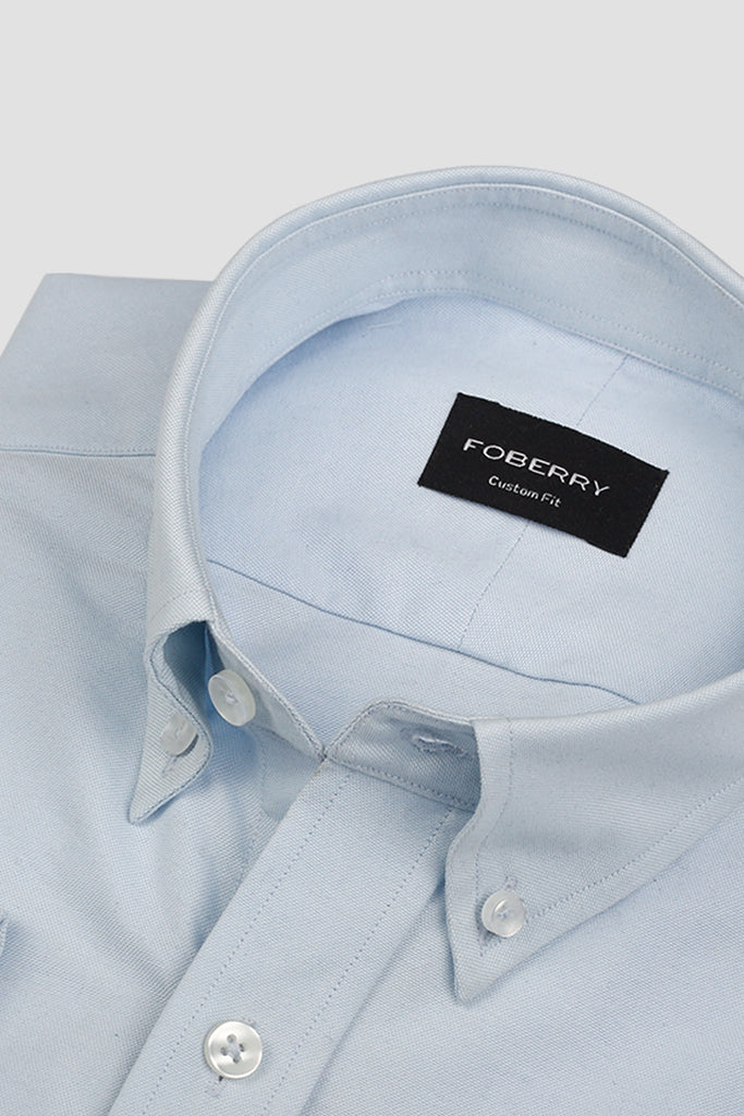 Crisp Ice Blue Oxford Shirt