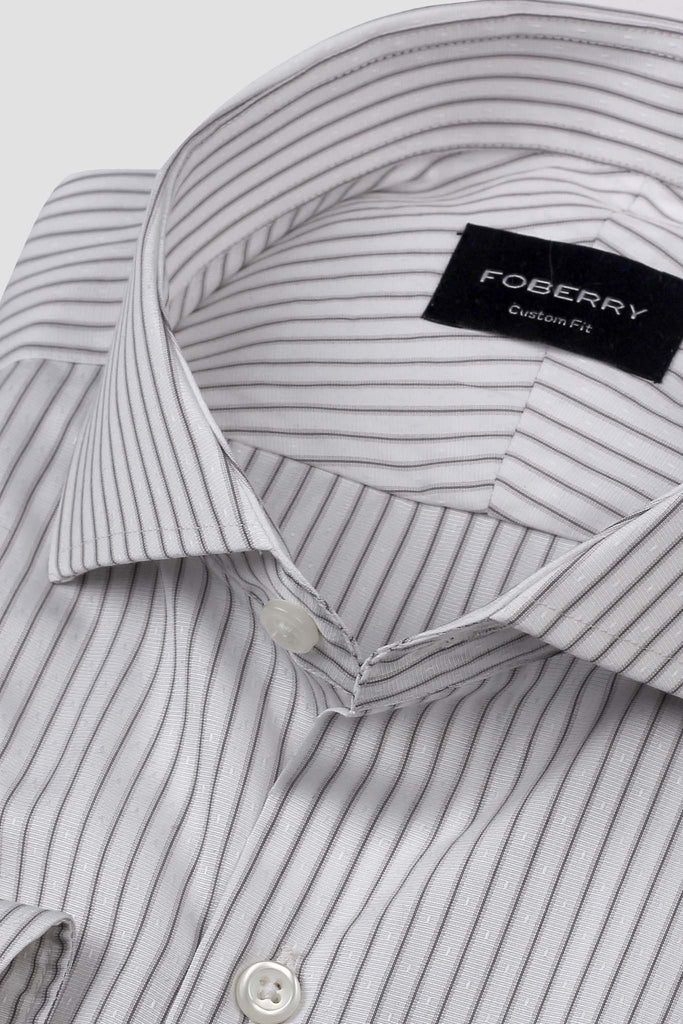 Black Egyptian Pinstripe Shirt