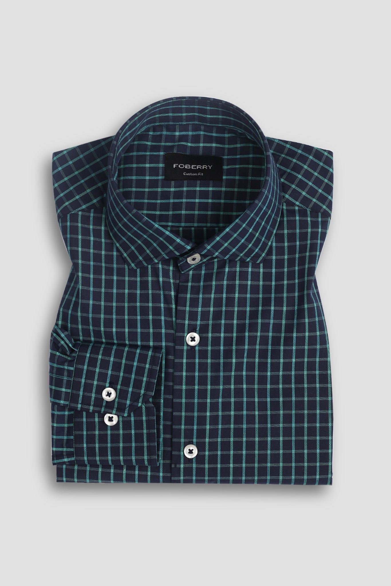 Electric Blue Checkered Shirt