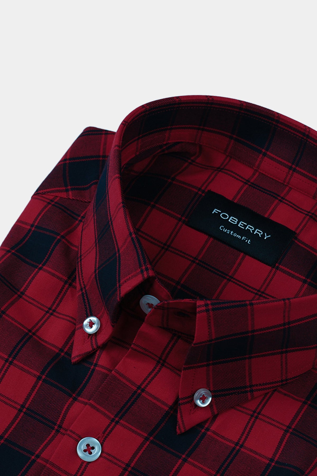 Soft Maroon Red Tartan Winter Flannel Shirt