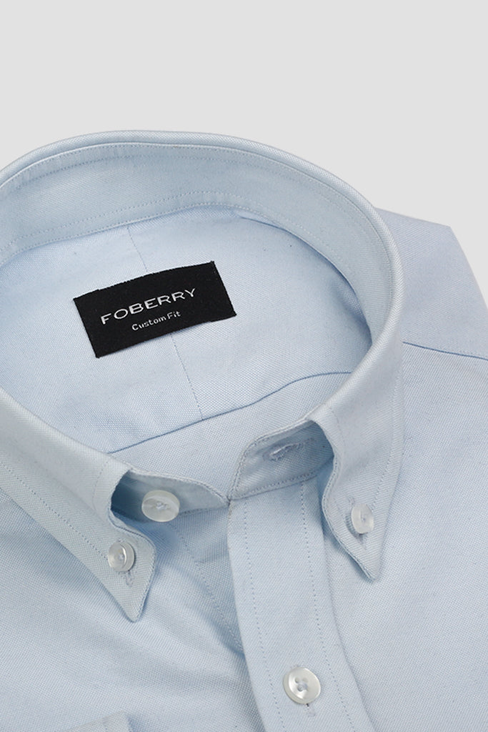 Crisp Ice Blue Oxford Shirt