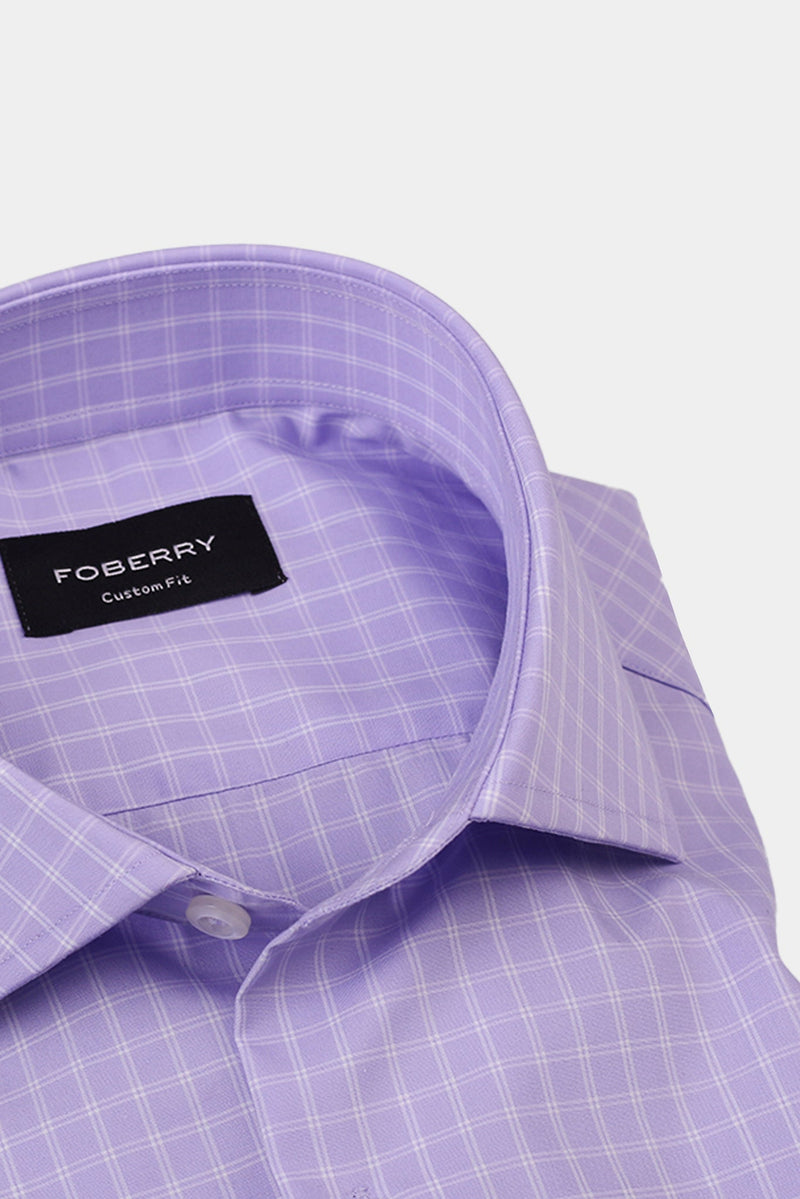 Lilac Grid Shirt