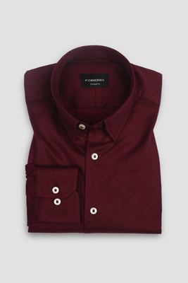 Maroon Egyptian Structured Shirt