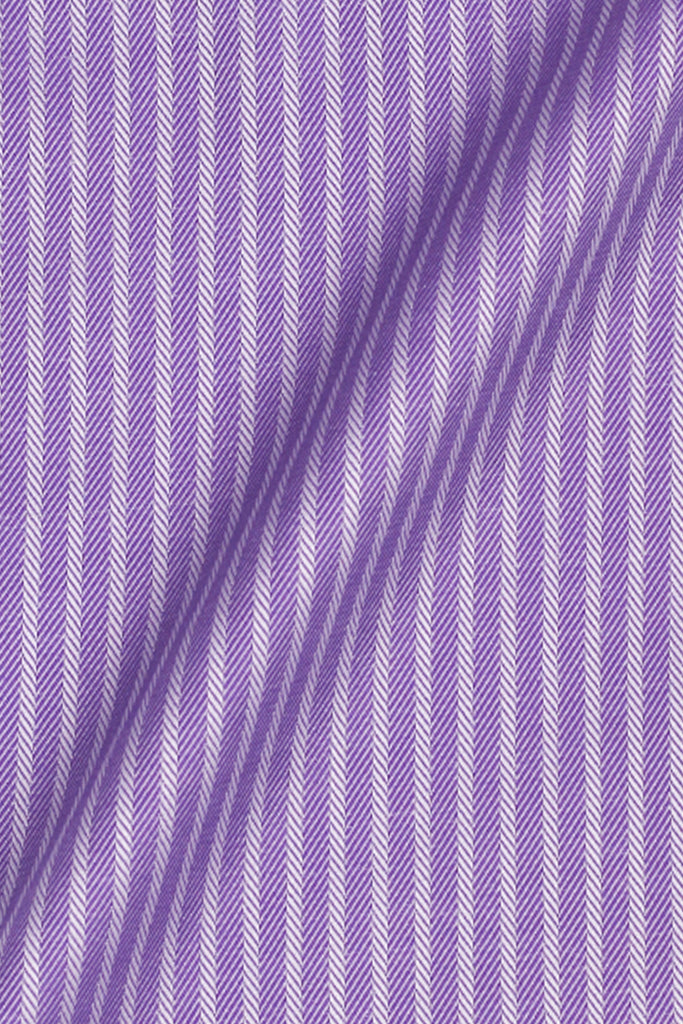 Purple Egyptian Twill Striped Shirt