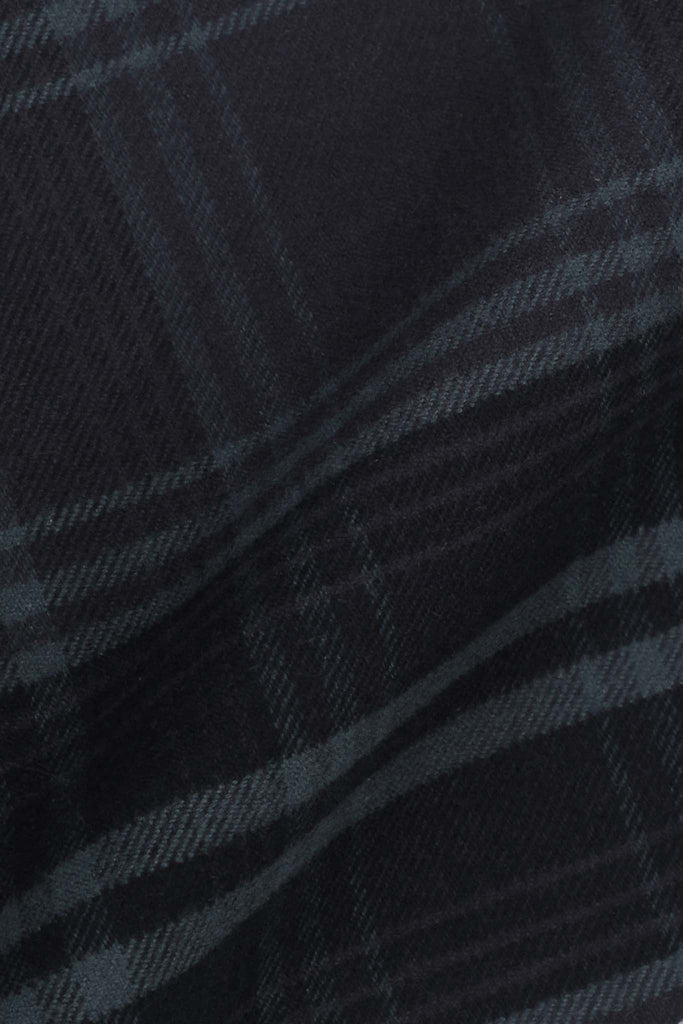 Denim Blue Tartan Winter Flannel Shirt