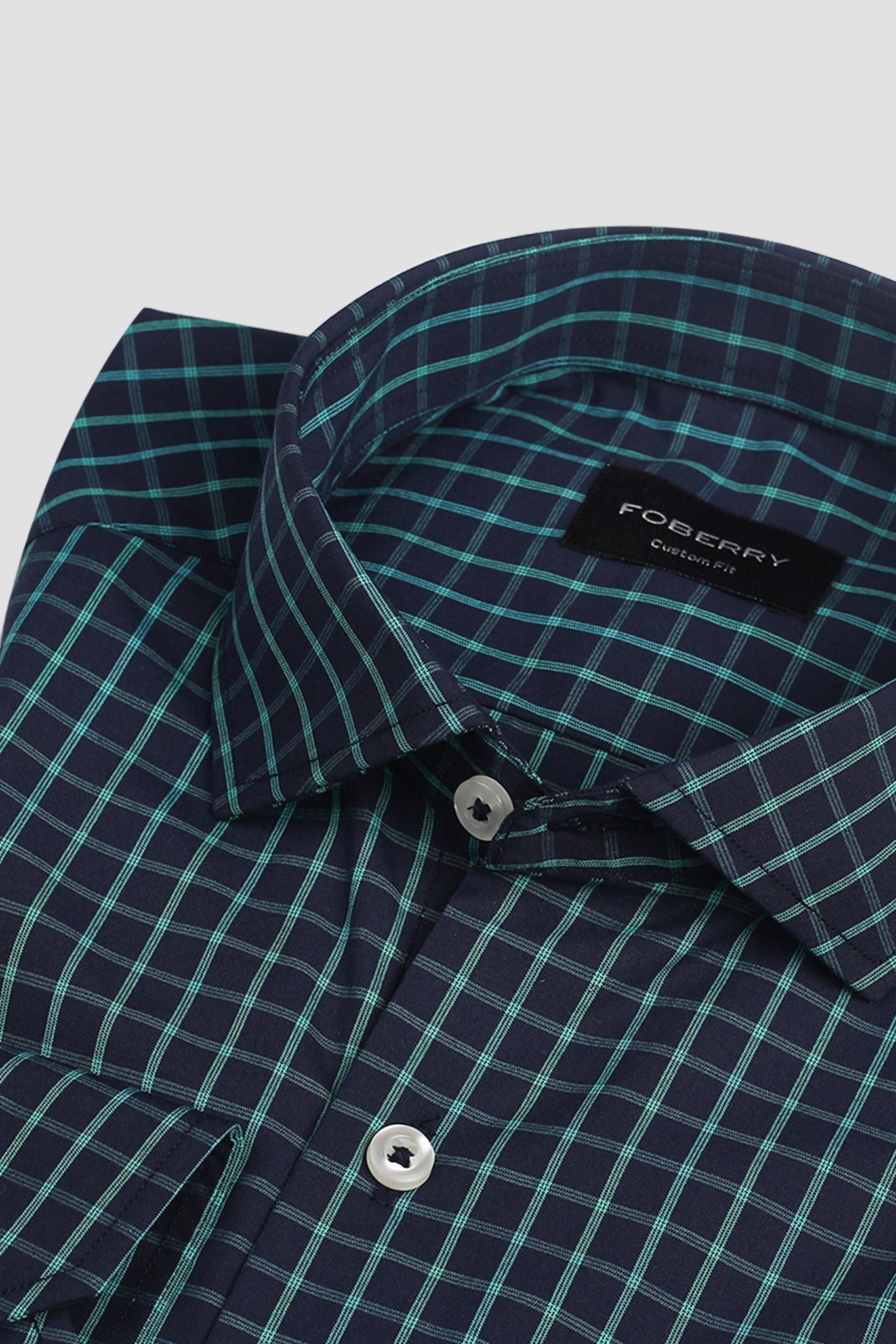 Electric Blue Checkered Shirt