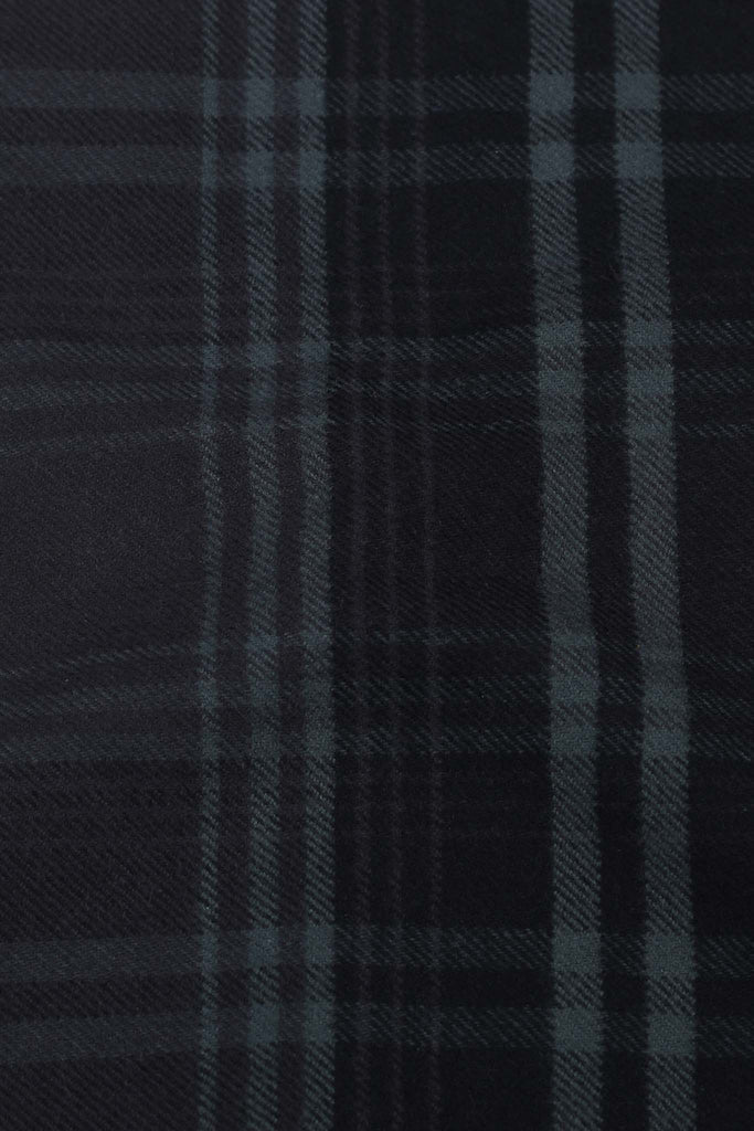 Denim Blue Tartan Winter Flannel Shirt