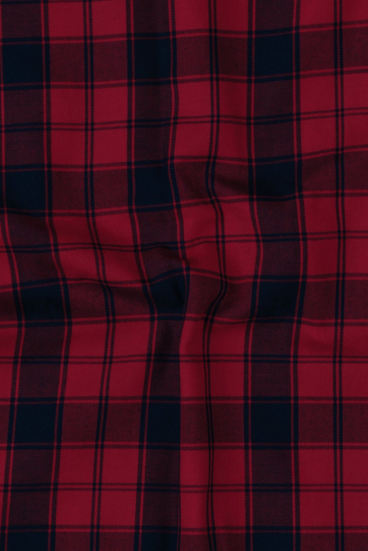 Soft Maroon Red Tartan Winter Flannel