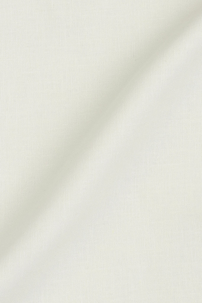 Cream White Linen Shirt