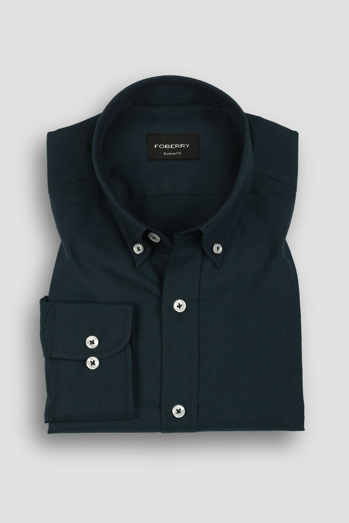 Dark Bottle Green Oxford Shirt