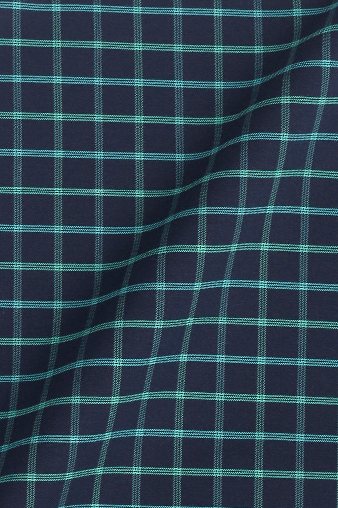 Electric Blue Checkered Shirt
