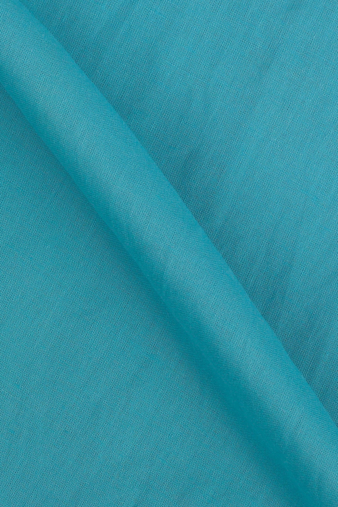 Turquoise Italian Linen - Safari Shirt