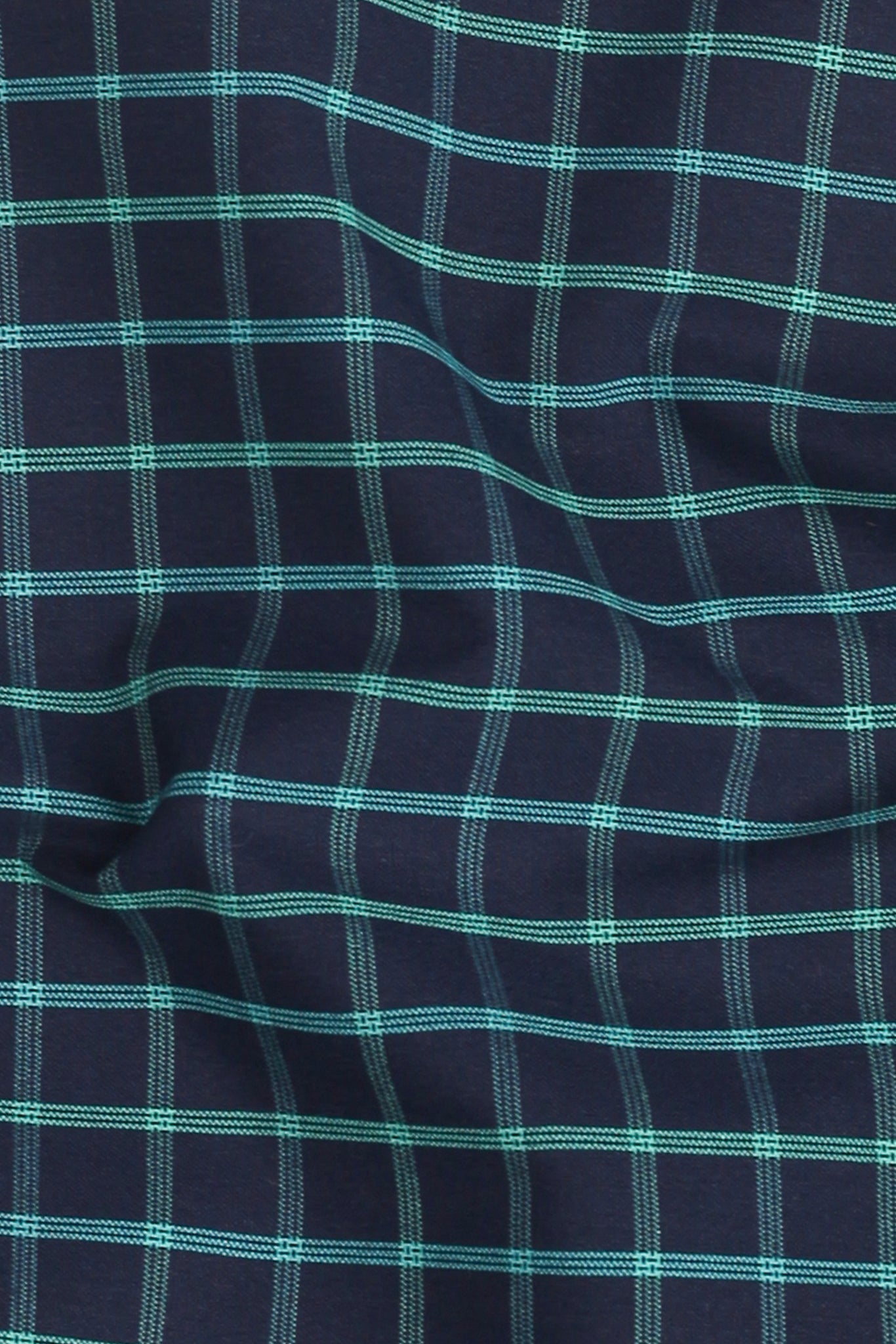 Electric Blue Checkered Shirt