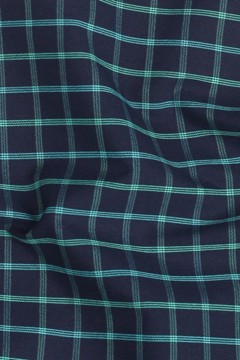 Electric Blue Checkered Shirt