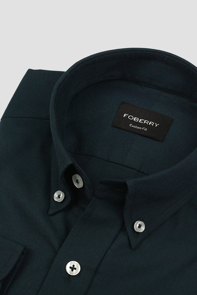 Dark Bottle Green Oxford Shirt