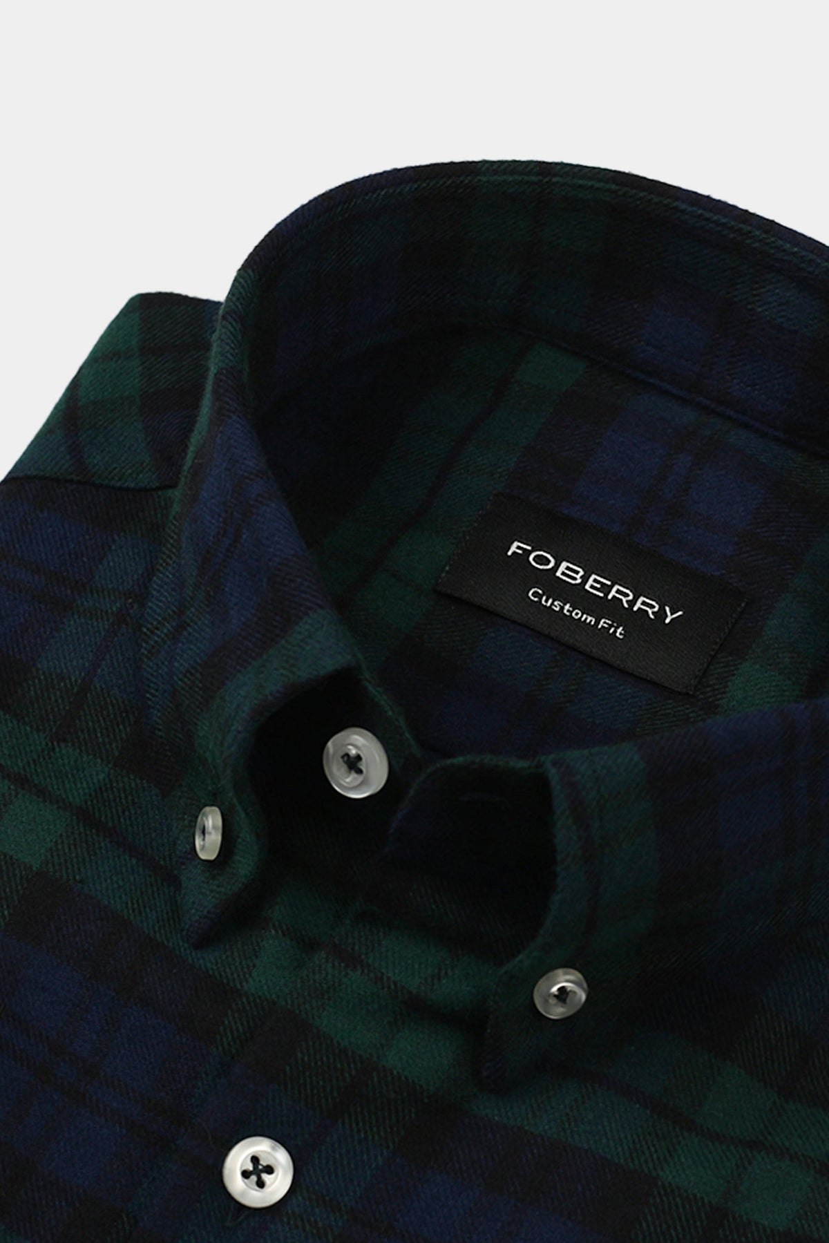 Soft Forrest Green Tartan Winter Flannel Shirt