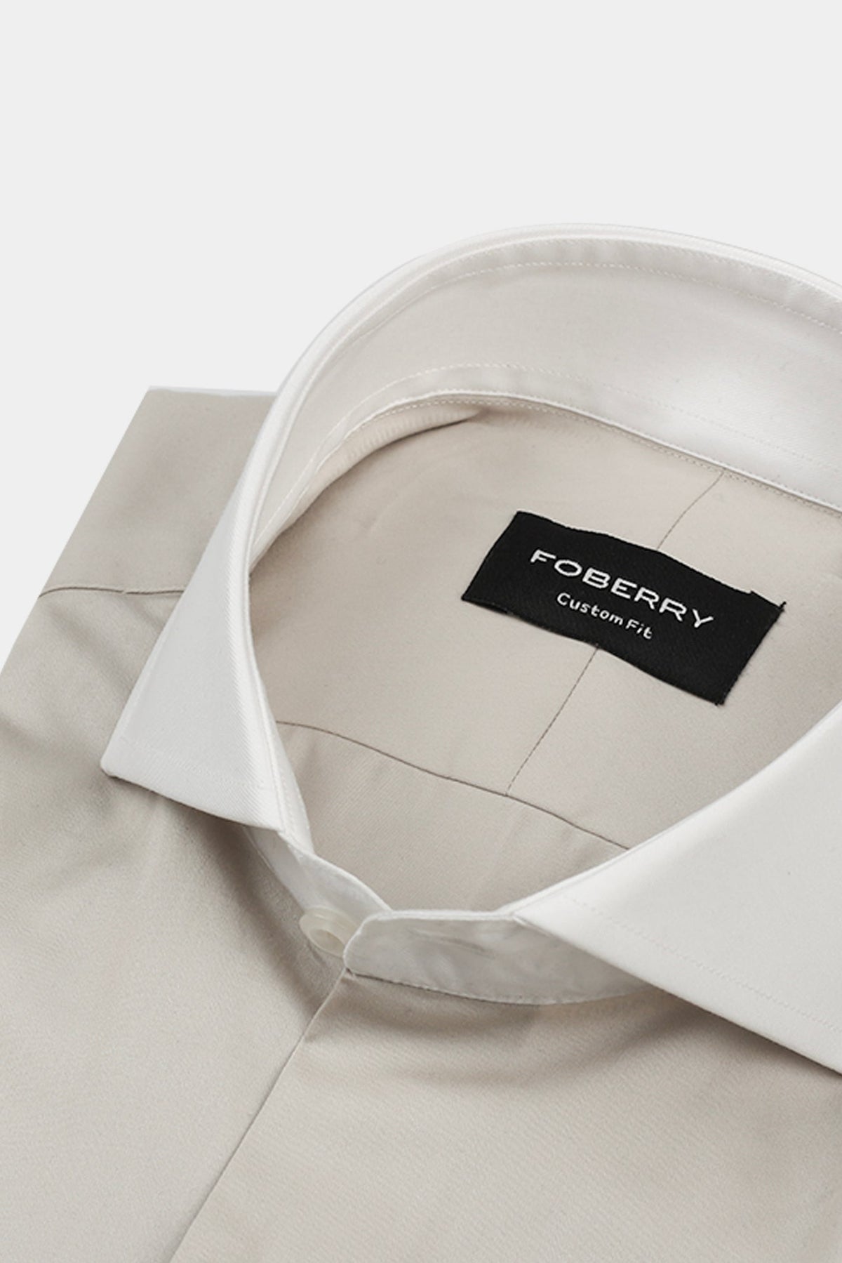 Light Beige Egyptian Poplin Shirt
