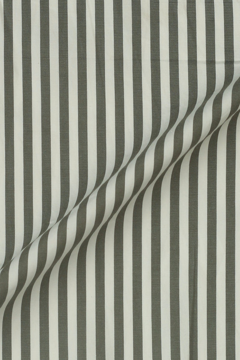 Olive Green Bengal Striped Shirt