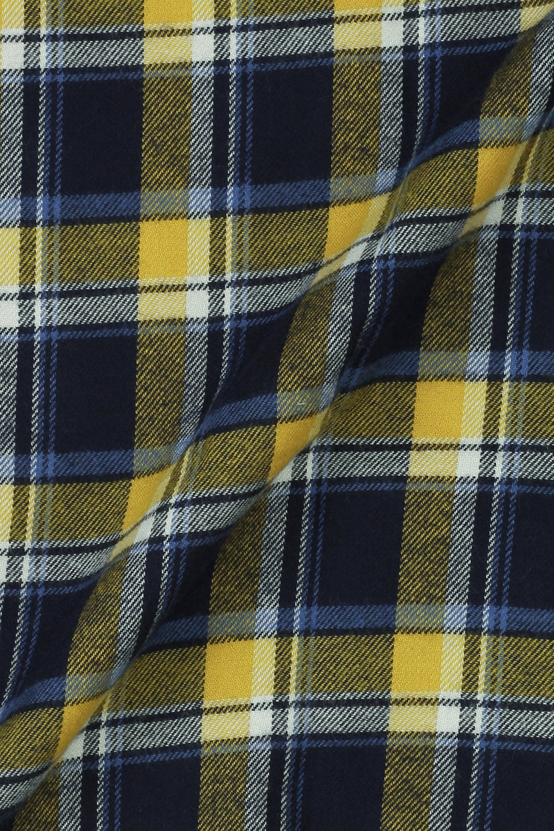 Aegon Blue Yellow Madras Winter Flannel