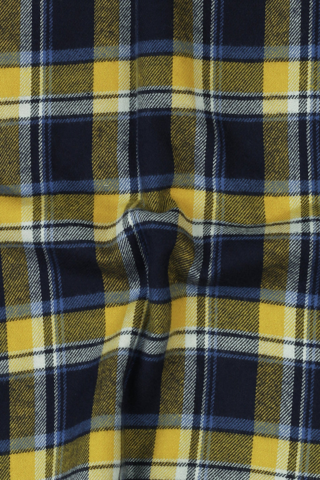 Aegon Blue Yellow Madras Winter Flannel Shirt