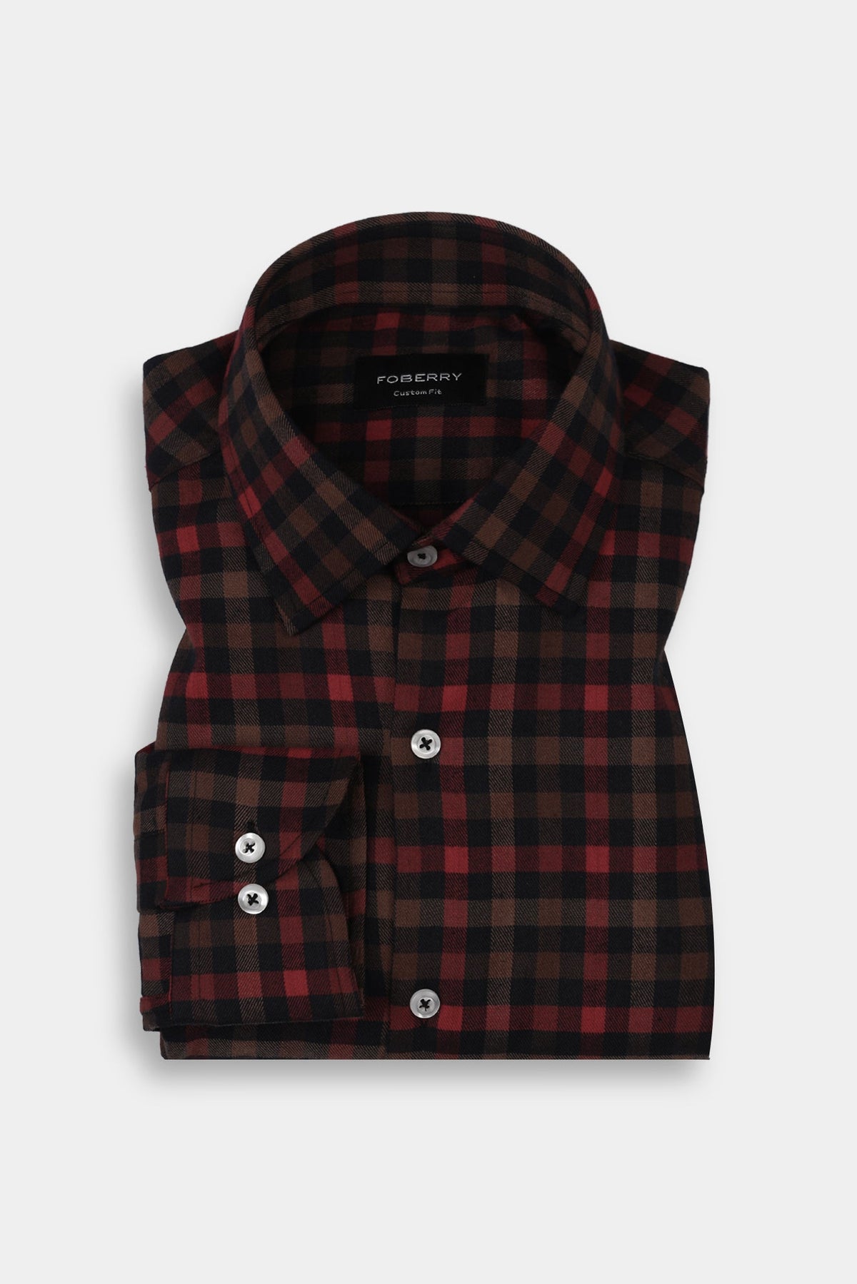 Black & Mustard Buffalo Check Winter Flannel Shirt