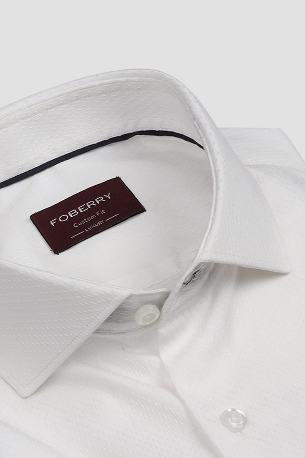 White Egyptian Diamond Patterned Shirt