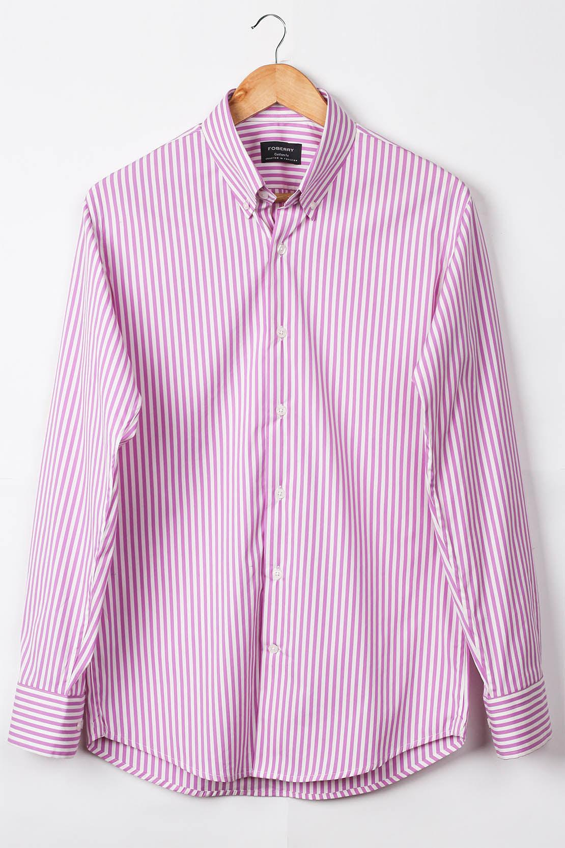 Megenta Stripes Shirt - Foberry USA