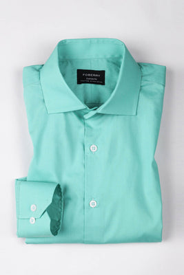 Aqua Green Poplin Shirt - Foberry USA