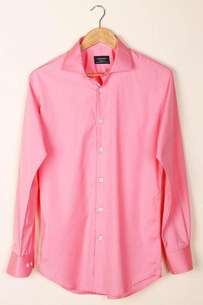 Salmon Poplin Shirt - Foberry USA