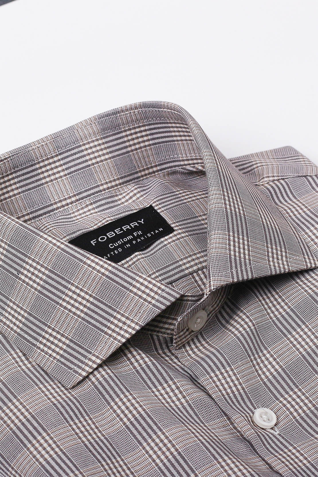 Hazal Wood Tartan Shirt - Foberry USA