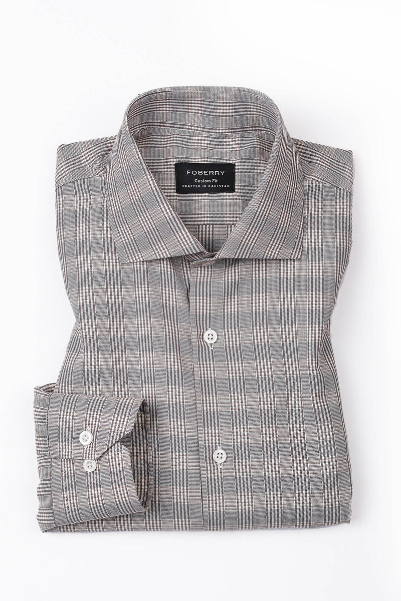 Hazal Wood Tartan Shirt - Foberry USA