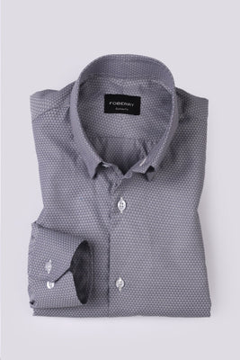 Triangle Grey Patterned Shirt - Foberry USA