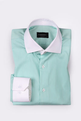 Pastel Green Pinstripe Shirt - Foberry USA