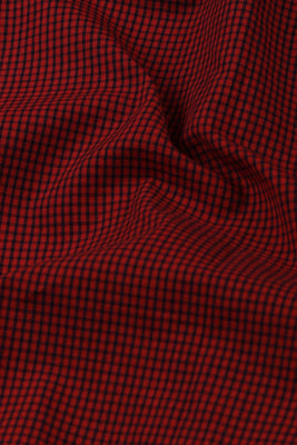Maroon Micro Gingham - Foberry USA