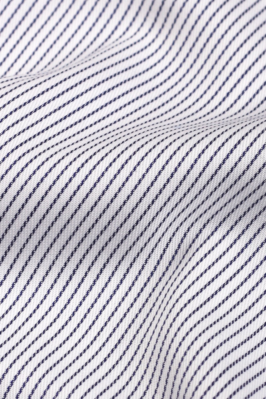 Blue Chained Pinstriped Shirt - Foberry USA