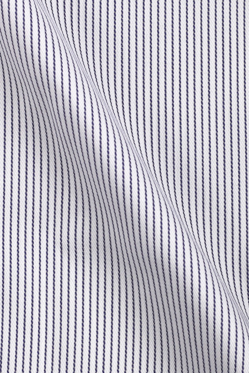 Blue Chained Pinstriped Shirt - Foberry USA