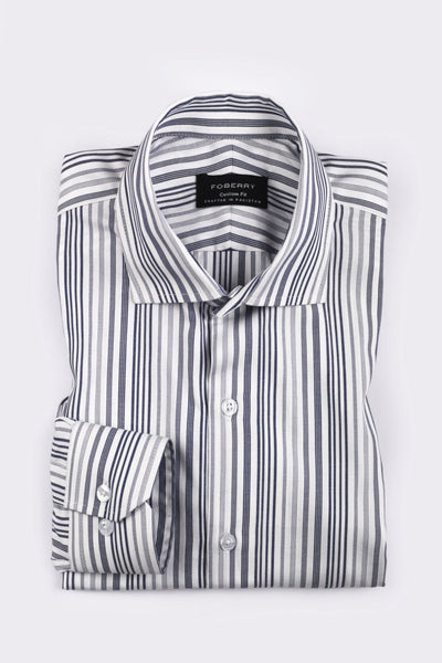 Multi Grey Stripes Shirt