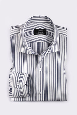 Multi Grey Stripes Shirt - Foberry USA